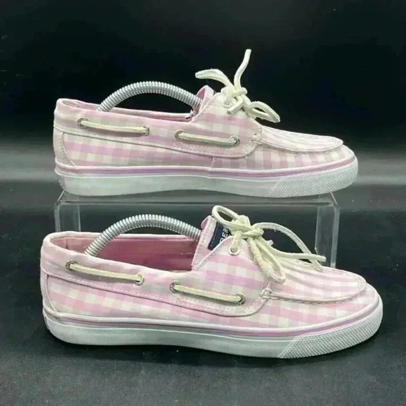 SPERRY Shoes - Sperry 9316126 Women's Bahama Pink Checkered Gingham Top-Sider Shoe Size 6M